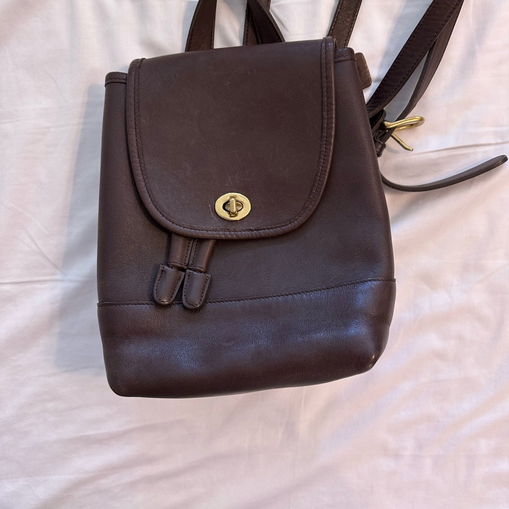 Coach Vintage 1960 Brown Leather Backpack